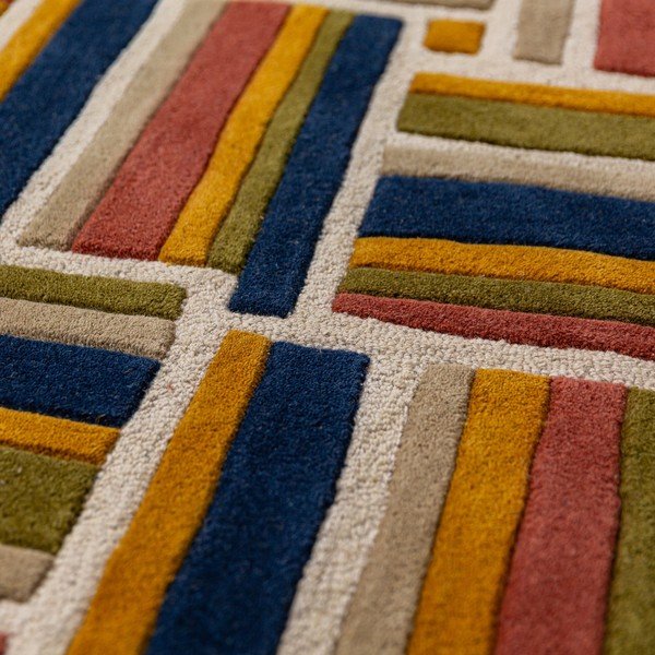 Ročno tkana volnena preproga 140x200 cm Lattice Shaped  – Flair Rugs-image-3