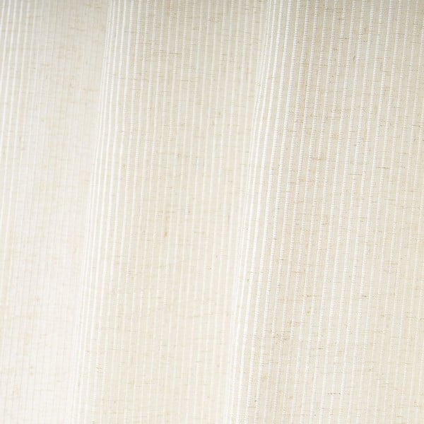 Bež prosojna zavesa iz mešanice lana 140x260 cm Fifties – Casa Selección-image-4