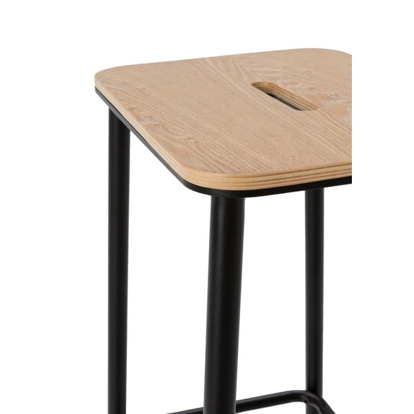 Črni barski stoli v kompletu 2 ks (višina sedeža 65 cm) Abba – Marckeric-image-4