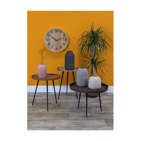 Svetlo rjava stenska ura iz lipovega lesa Karlsson Pure Medium, ø 40 cm-image-3