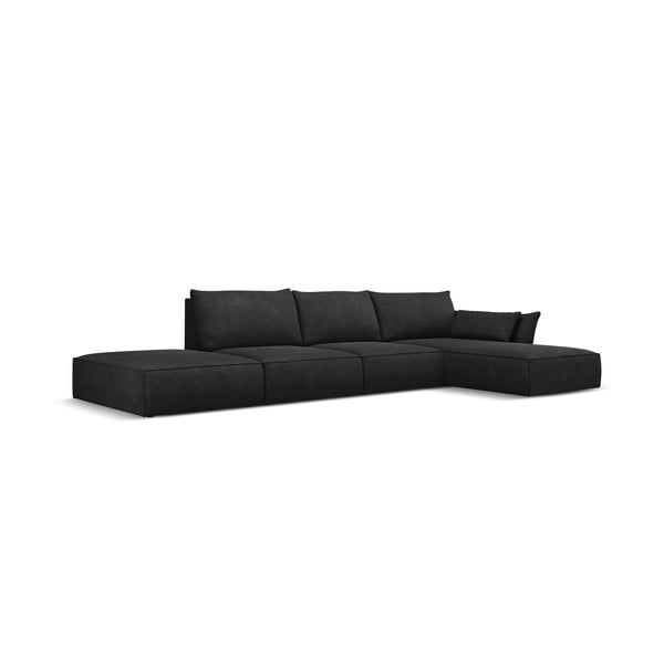 Temno siv kotni kavč (desni kot) Vanda - Mazzini Sofas-image-2