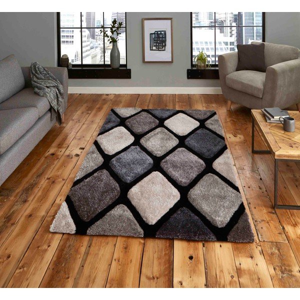 Temno siva ročno tkana preproga 120x170 cm Noble House – Think Rugs-image-1