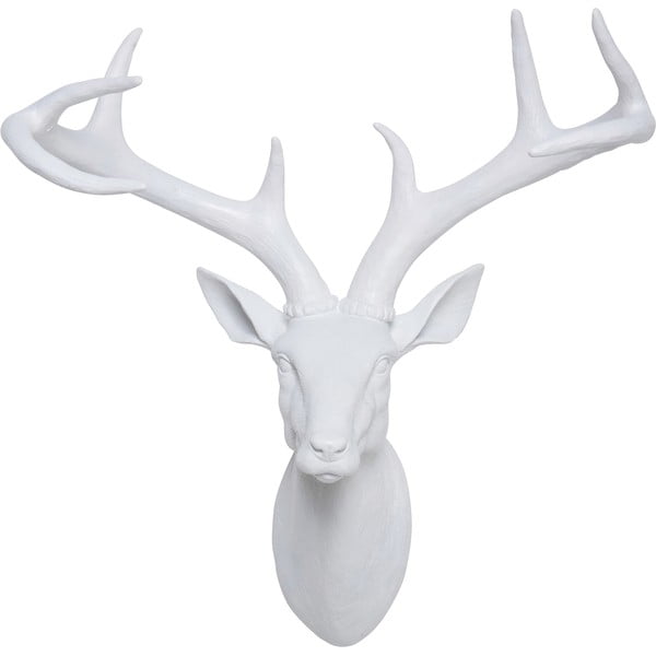 Bel dekorativni doprsni kip v obliki jelena Kare Design Deer, 40 x 45 cm-image-1