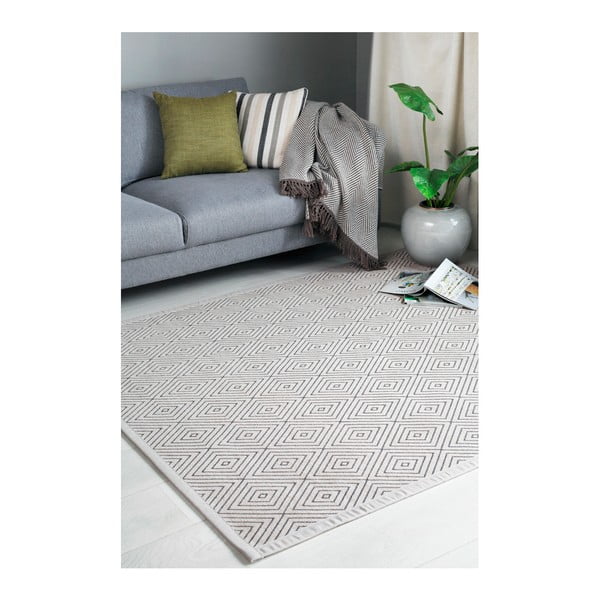 Bež vzorčasta obojestranska preproga Narma Kalana, 70 x 140 cm-image-4