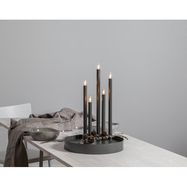 Črna svetlobna dekoracija ø 32 cm Deco – Star Trading-image-3