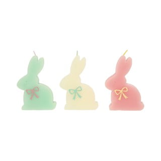 Sveče v kompletu 3 ks čas gorenja 2 h z velikonočnim motivom Bunny – Meri Meri