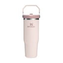 Svetlo rožnata termovka iz nerjavečega jekla 890 ml IceFlow™ Flip Straw 2.0 Tumbler Rose Quartz – Stanley