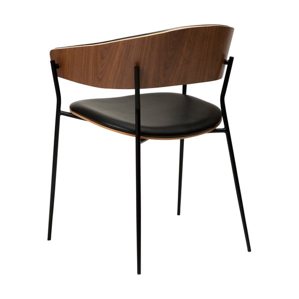 Črn/v temni naravni barvi jedilni stol z nasloni za roke Crib – DAN-FORM Denmark-image-4