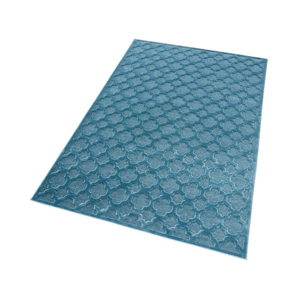 Modra preproga iz viskoze Mint Rugs Bryon, 80 x 125 cm-image-3