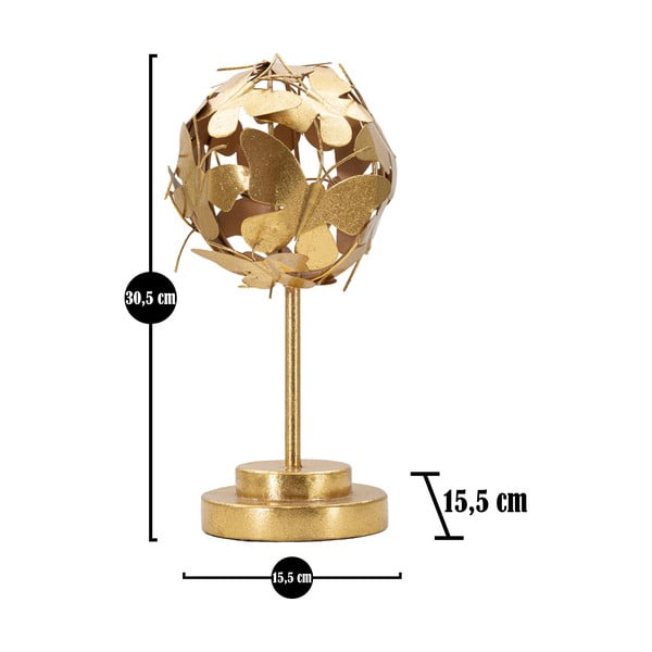 Kovinski kipec v zlati barvi Mauro Ferretti Butterfly-image-2