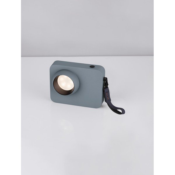 Prašno modra kovinska LED zatemnitvena namizna svetilka (višina 11 cm) Kedros – Nova Luce-image-3