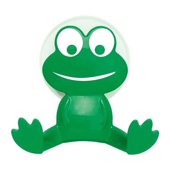 Zelen stenski obešalnik Wenko Frog