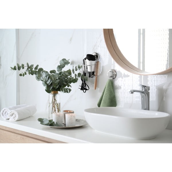 Kovinsko držalo za fen z namestitvijo brez vrtanja Bestlock Bath – Compactor-image-3