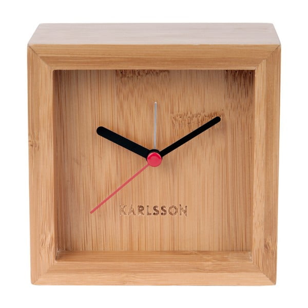 Namizna ura iz bambusa Karlsson Franky, širina 10 cm