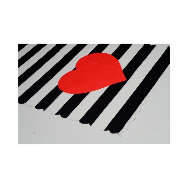 Namizni tekač 45x140 cm Black Stripes – Minimalist Cushion Covers-image-1