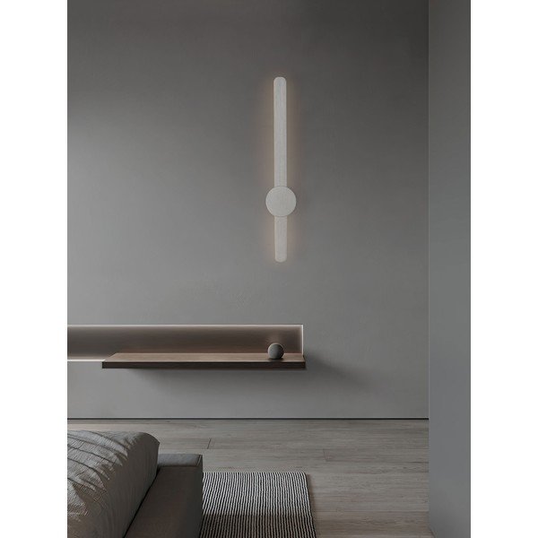 Aluminijasta LED stenska svetilka v mat srebrni barvi Norei – Nova Luce-image-2