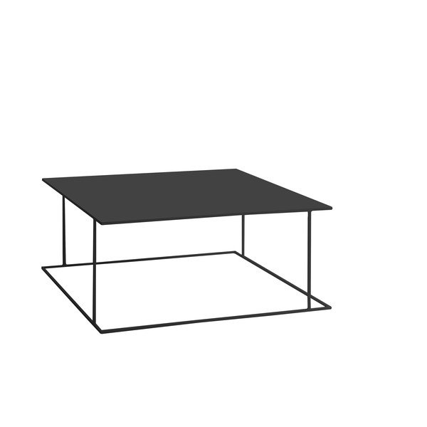 Črna kavna mizica Custom Form Walt, 100 x 100 cm