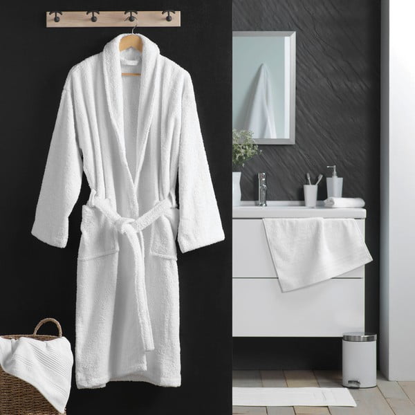 Bel bombažen kopalni plašč velikosti M Tendresse – douceur d'intérieur-image-1