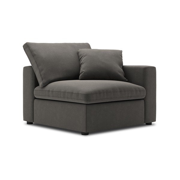 Temno rjav kotni del modularne zofe Windsor & Co Sofas Galaxy, desni kot-image-2