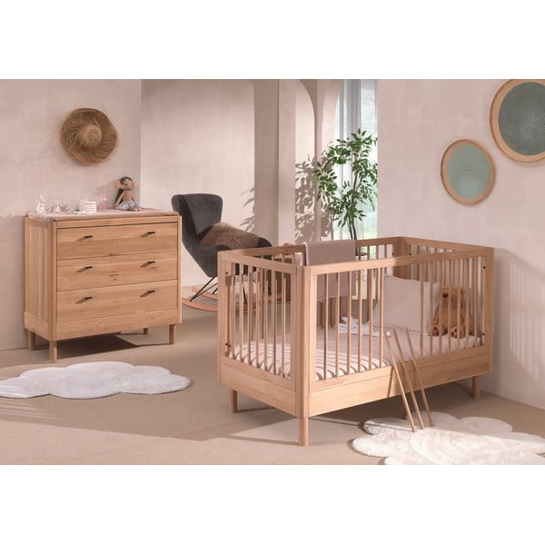 Komplet pohištva za otroke iz masivnega hrasta 2 ks Forrest – Vipack-image-1