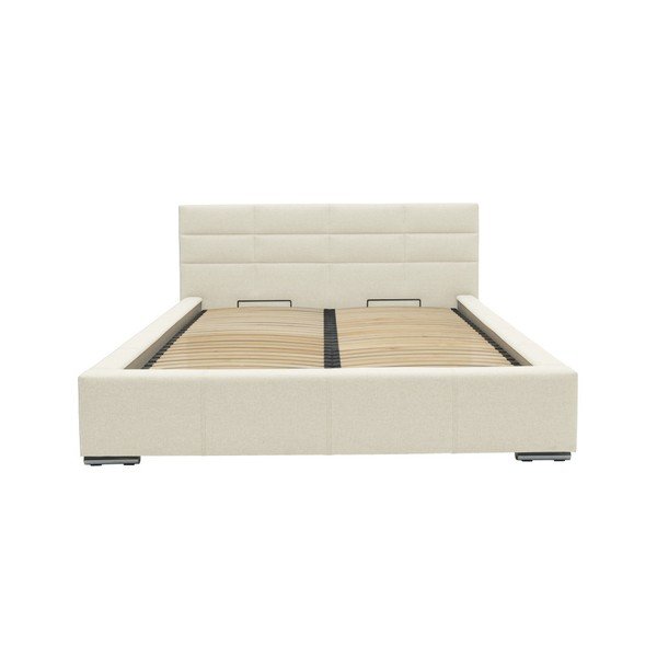 Bež zakonska postelja Mazzini Beds Reve, 160 x 200 cm-image-1