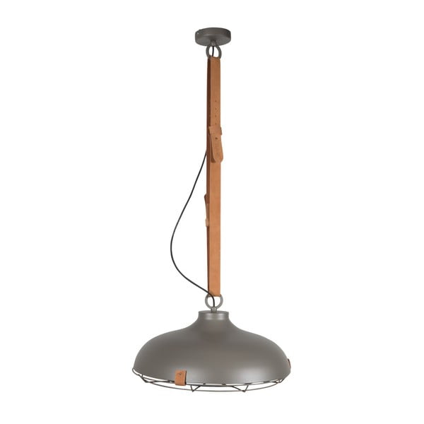 Siva viseča svetilka Zuiver Dek, ⌀ 51 cm