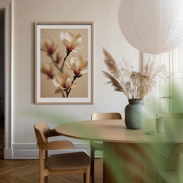 Tiskana slika z okvirjem 50x70 cm Soft Magnolia – Styler-image-1