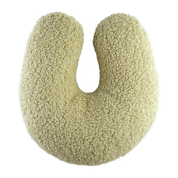 Zelena otroška blazina bouclé U – Wigiwama