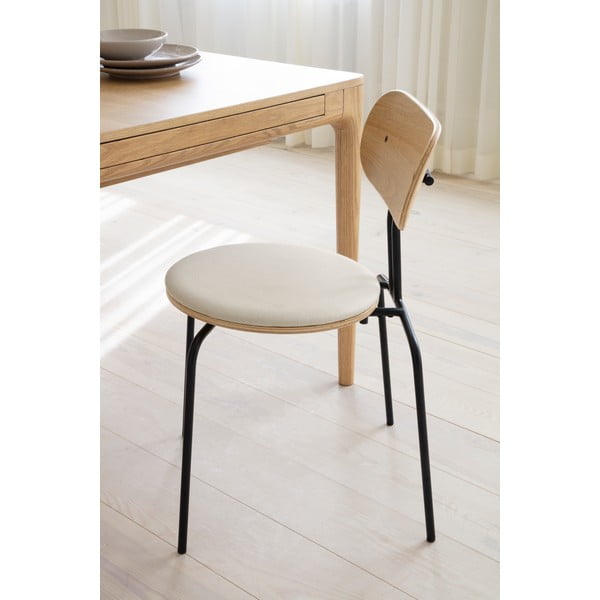 Črn/kremno bel jedilni stol Curious – UMAGE-image-4