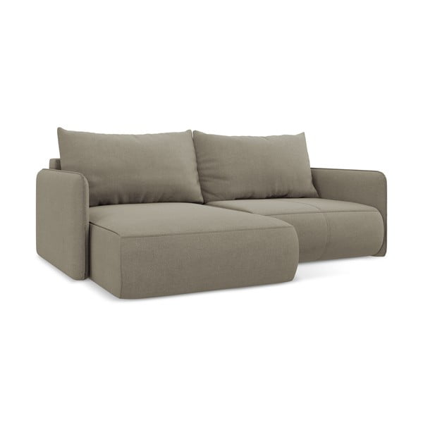 Bež raztegljiva/s prostorom za shranjevanje kotna sedežna garnitura (levi kot) Nanea – Makamii-image-2