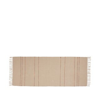 Bež bombažen tekač 80x200 cm Alba – Hübsch
