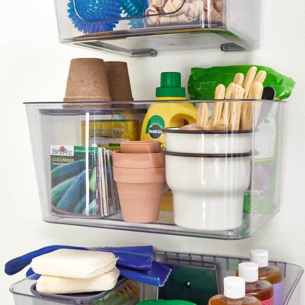 Notranja škatla za shranjevanje s pokrovom iz reciklirane plastike iD Wallspace - iDesign-image-1