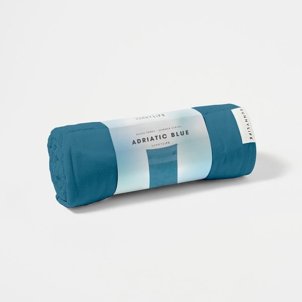 Modra bombažna brisača za plažo Sunnylife Summer Stripe, 175 x 90 cm-image-3