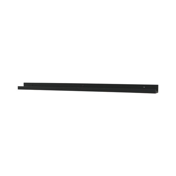 Črna polica za slike 120 cm Studio – WOOOD-image-2