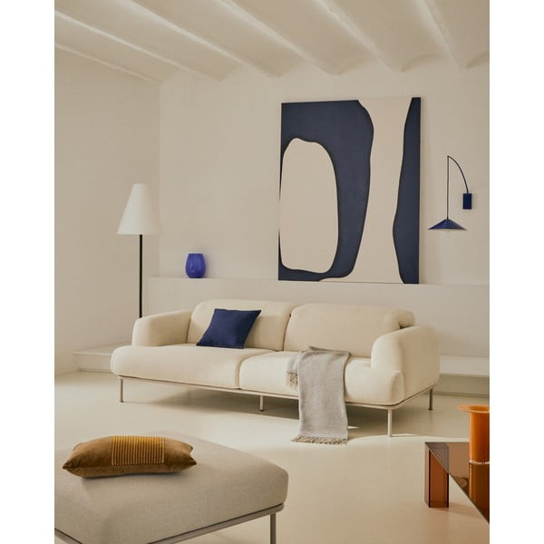 Bež sedežna garnitura iz šenilje 234 cm Aurum – Kave Home-image-1