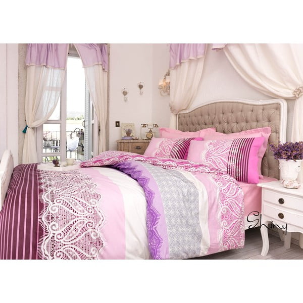 Svetleče rožnata, 200x220, z listom-image-1