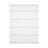 Bela visoka komoda 77x107 cm Nova – Tvilum