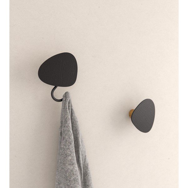 Črn jeklen stenski obešalnik Dot L Bull – LIND DNA-image-1