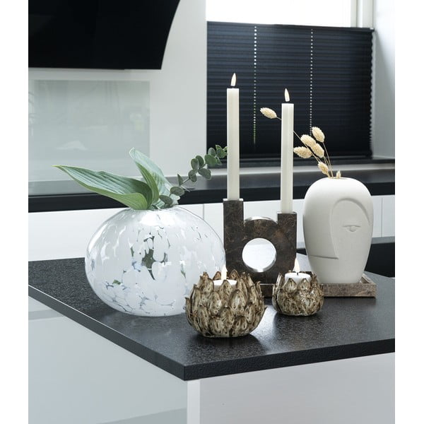 Kremno bela keramična vaza (višina 19,5 cm) Face – House Nordic-image-1