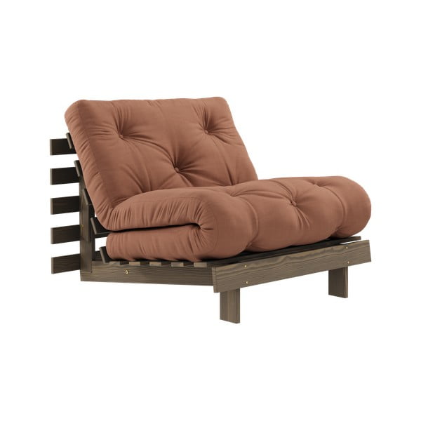 Oranžen/bakren fotelj Roots – Karup Design
