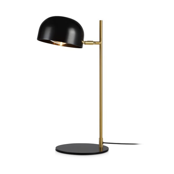 Črna namizna svetilka s stojalom v bakreni barvi Markslöjd Pose