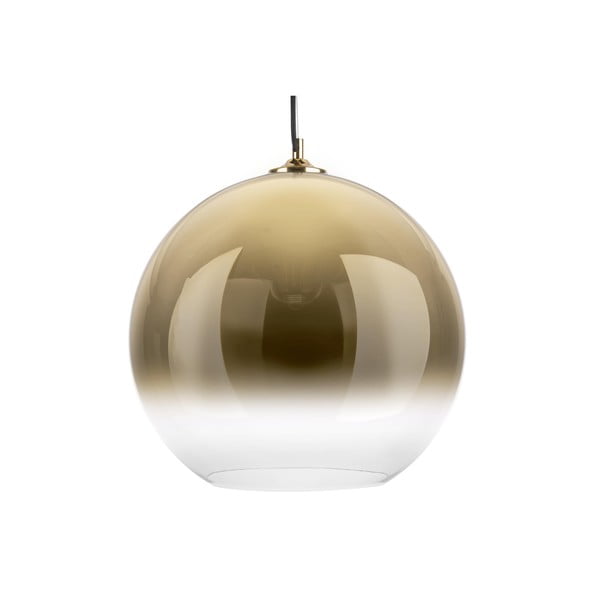 Steklena viseča svetilka v zlati barvi Leitmotiv Bubble, ø 40 cm