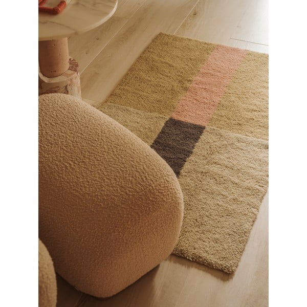 Ročno tkana volnena preproga 80x140 cm Chroma Dusty Pink – Lorena Canals-image-1