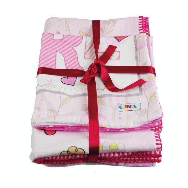 Rožnata otroška odeja 85x125 cm – OYO kids-image-2