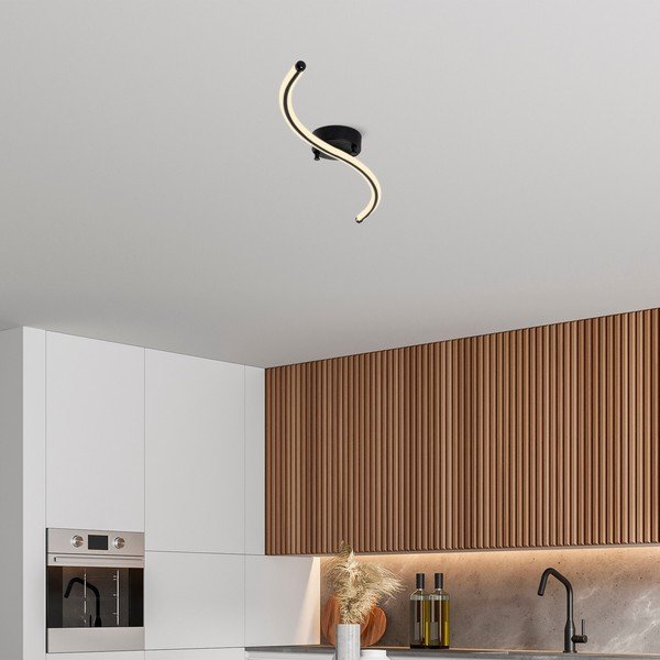 Črna LED stropna svetilka 10x67 cm Yilan – Opviq lights-image-2
