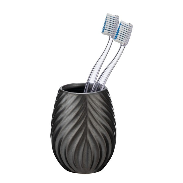 Antracitno siv keramičen lonček za zobne ščetke Idro – Wenko-image-2