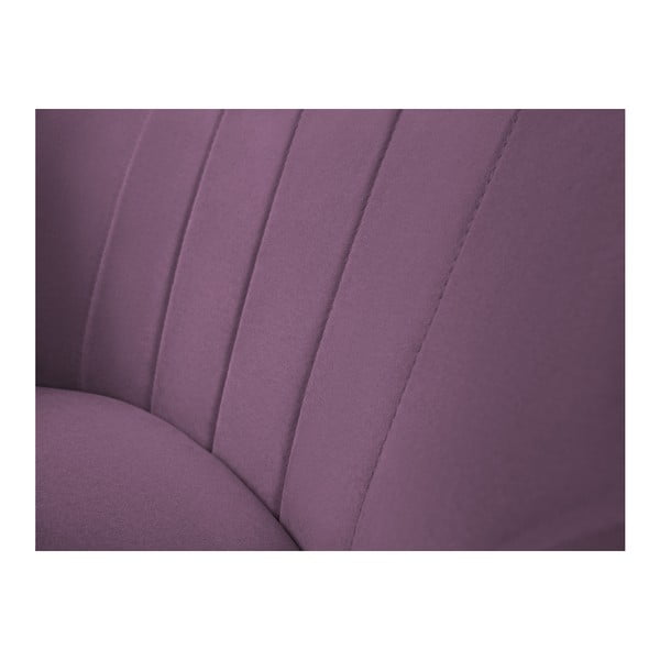 Vijolični fotelj Mazzini Sofas Toscane, črne noge-image-4