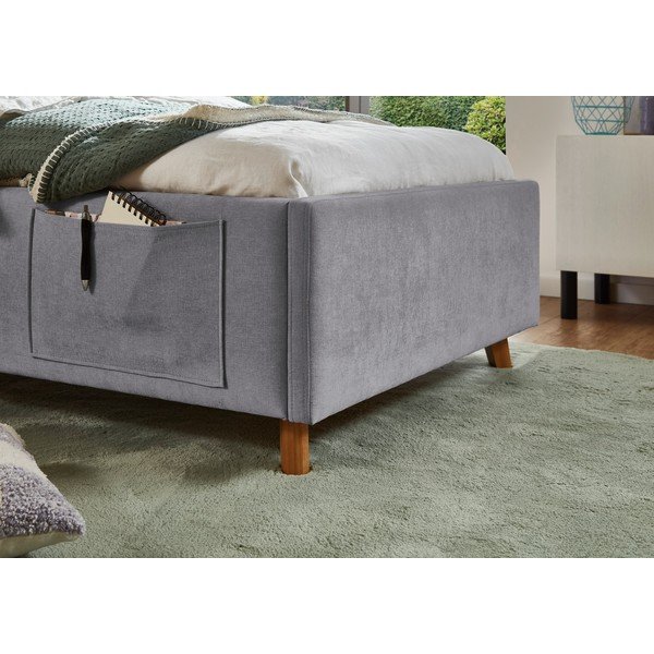 Siva otroška postelja brez letvenega dna 90x200 cm Cosy – Meise Möbel-image-3