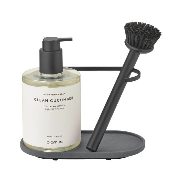 Sivo betonsko držalo za detergent Dhuva – Blomus-image-3