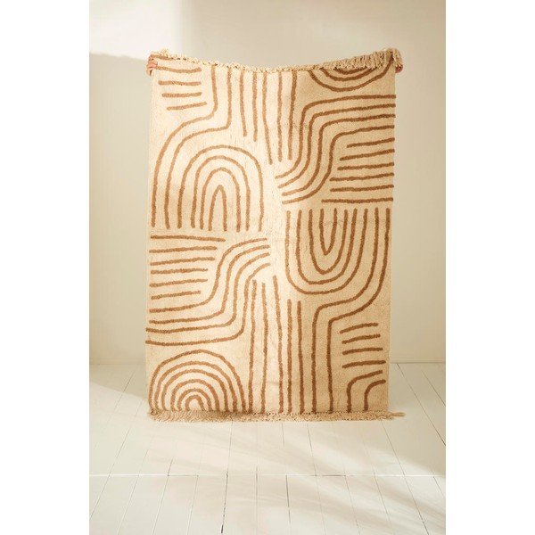Kremno bela preproga 140x200 cm Blue Sand - Sema-image-1
